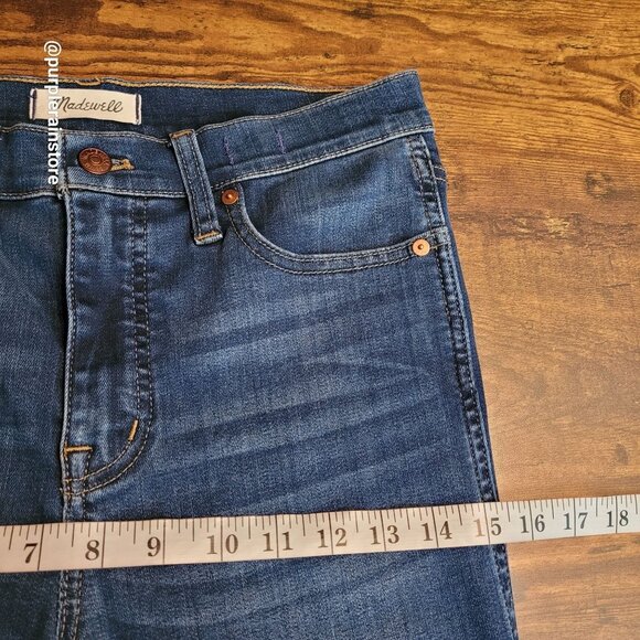 Madewell Jeans 28 Skinny 10" High Rise Danny Wash Tummy Control Stretch Denim - Picture 9 of 13